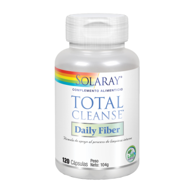 Comprar SOLARAY TOTAL CLEANSE DAILY FIBER 120 CAPSULAS al mejor precio en NuestraFarma, tu farmacia online