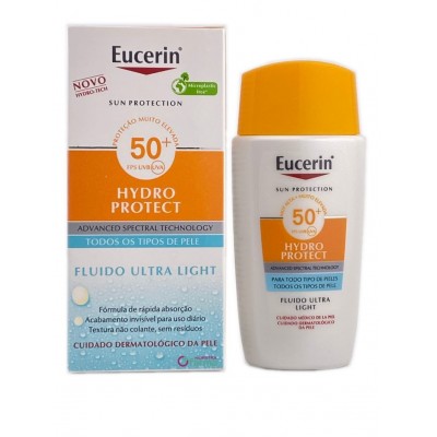 Comprar EUCERIN SUN PROTECTION HYDRO PROTECT FPS 50+ FLUIDO ULTRA LIGHT 50 ML al mejor precio en NuestraFarma, tu farmacia online