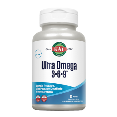 Comprar KAL ULTRA OMEGA 3-6-9 50 PERLAS al mejor precio en NuestraFarma, tu farmacia online