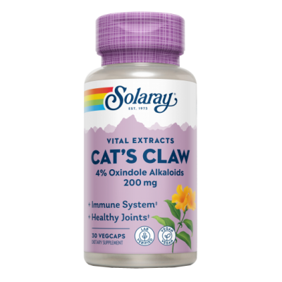 Comprar SOLARAY CAT'S CLAW (UÑA DE GATO) 30 CAPSULAS VEGETALES al mejor precio en NuestraFarma, tu farmacia online