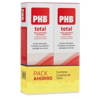 Comprar PHB TOTAL PASTA DENTIFRICA 2 TUBOS 75 ML al mejor precio en NuestraFarma, tu farmacia online