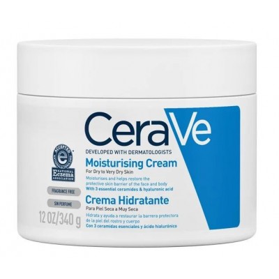 Comprar CERAVE CREMA HIDRATANTE PIEL SECA A MUY SECA 340 G al mejor precio en NuestraFarma, tu farmacia online