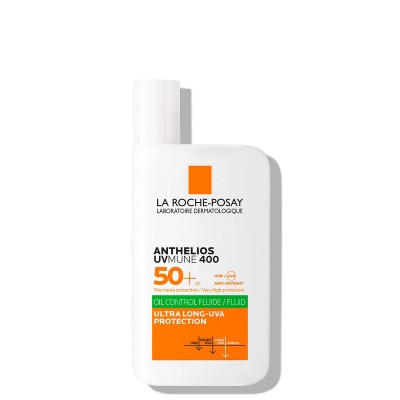 Comprar LA ROCHE-POSAY ANTHELIOS UVMUNE 400 OIL CONTROL SPF50+ FLUIDO 50 ML al mejor precio en NuestraFarma, tu farmacia online