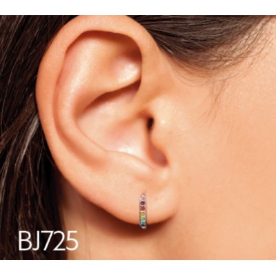 Comprar BIOJOUX PENDIENTES ARO CRISTALES MULTICOLOR 10 MM BJT725 1 PAR al mejor precio en NuestraFarma, tu farmacia online