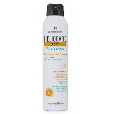 Comprar HELIOCARE 360º PEDIATRICS TRANSPARENT SPRAY 200 ML+ 360º PEDIATRICS STICK 25 G PACK al mejor precio en NuestraFarma, tu farmacia online