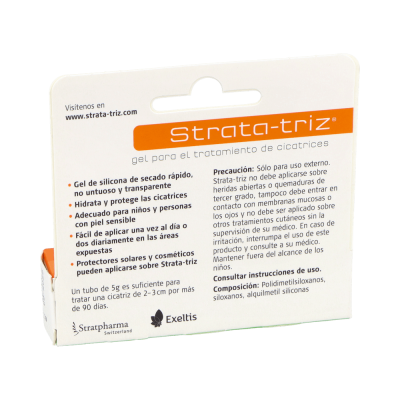 Comprar STRATA-TRIZ GEL PARA EL TRATAMIENTO DE CICATRICES 5 G al mejor precio en NuestraFarma, tu farmacia online