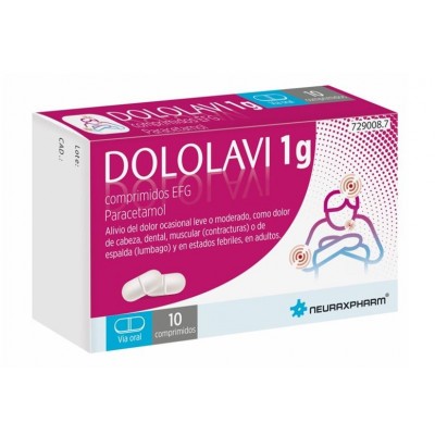 Comprar DOLOLAVI EFG 1 G 10 COMPRIMIDOS al mejor precio en NuestraFarma, tu farmacia online