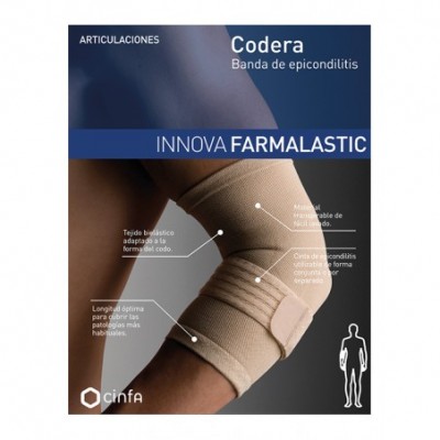 Comprar FARMALASTIC INNOVA CODERA CON BANDA DE EPICONDILITIS TALLA PEQUEÑA al mejor precio en NuestraFarma, tu farmacia online