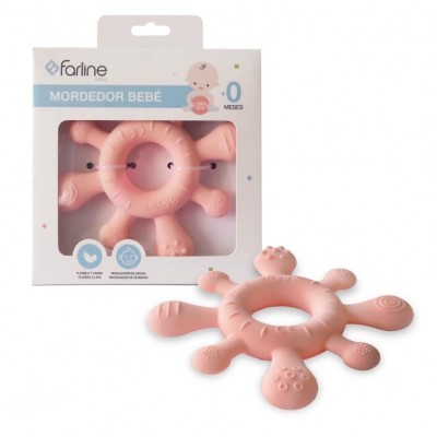 Comprar FARLINE MORDEDOR BEBE +0 MESES 1 UNIDAD COLOR ROSA al mejor precio en NuestraFarma, tu farmacia online