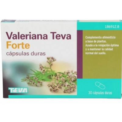 Comprar VALERIANA TEVA FORTE 30 CAPSULAS al mejor precio en NuestraFarma, tu farmacia online