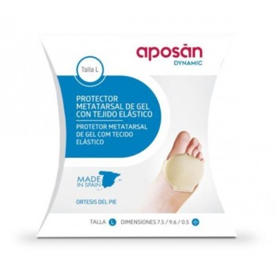 Comprar APOSAN DYNAMIC PROTECTOR METATARSAL DE GEL CON TEJIDO ELASTICO TALLA L 2 UNIDADES al mejor precio en NuestraFarma, tu farmacia online