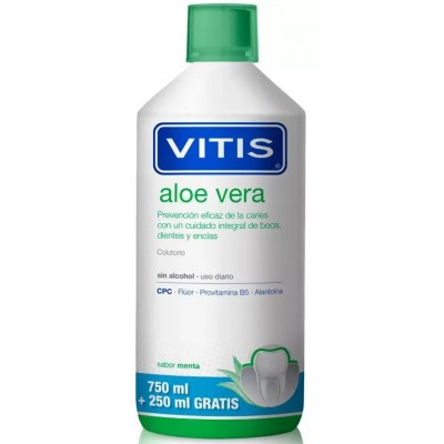 Comprar VITIS ALOE VERA ENJUAGUE BUCAL SABOR MENTA 1000 ML al mejor precio en NuestraFarma, tu farmacia online