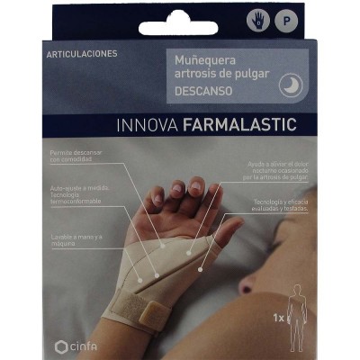 Comprar FARMALASTIC DESMUÑEQUERA ARTROSIS DE PULGAR (RIZARTROSIS) DERECHA TALLA PEQUEÑA al mejor precio en NuestraFarma, tu farmacia online