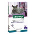 ADVANTAGE 80 MG SOLUCION SPOT-ON PARA GATOS 4 PIPETAS 0,8 ML