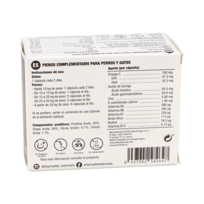 Comprar PHARMADIET OLEODERM 60 CAPSULAS al mejor precio en NuestraFarma, tu farmacia online