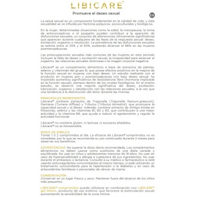 Comprar LIBICARE ONE 30 COMPRIMIDOS al mejor precio en NuestraFarma, tu farmacia online