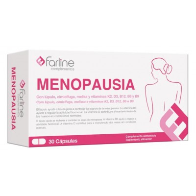 Comprar FARLINE COMPLEMENTOS MENOPAUSIA 30 CAPSULAS al mejor precio en NuestraFarma, tu farmacia online