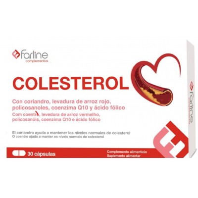 Comprar FARLINE COMPLEMENTOS COLESTEROL 30 CAPSULAS al mejor precio en NuestraFarma, tu farmacia online