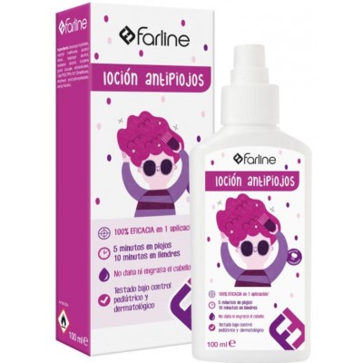 Comprar FARLINE LOCION ANTIPIOJOS 5 MINUTOS 100 ML al mejor precio en NuestraFarma, tu farmacia online