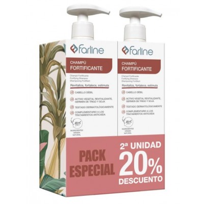 Comprar FARLINE CHAMPU FORTIFICANTE PACK 2 X 500 ML al mejor precio en NuestraFarma, tu farmacia online