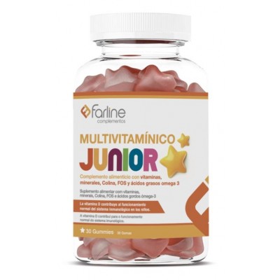 Comprar FARLINE COMPLEMENTOS MULTIVITAMINICO JUNIOR 30 GUMMIES al mejor precio en NuestraFarma, tu farmacia online