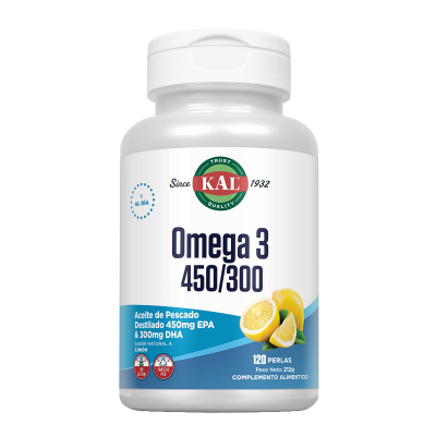 Comprar KAL OMEGA 3 450/300 120 PERLAS al mejor precio en NuestraFarma, tu farmacia online