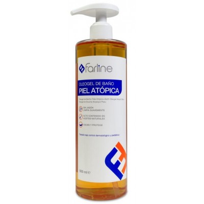 Comprar FARLINE OLEOGEL DE BAÑO PIEL ATOPICA 500 ML al mejor precio en NuestraFarma, tu farmacia online
