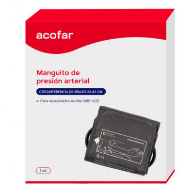 Comprar ACOFAR MANGUITO TENSIOMETRO DIGITAL DE BRAZO ACOFAR 1 UNIDAD 22-42 CM al mejor precio en NuestraFarma, tu farmacia online