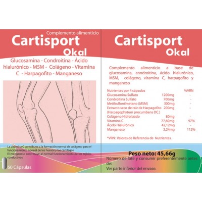 Comprar OKAL CARTISPORT 60 CAPSULAS al mejor precio en NuestraFarma, tu farmacia online