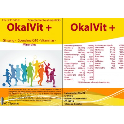Comprar OKALVIT+ 60 CAPSULAS al mejor precio en NuestraFarma, tu farmacia online