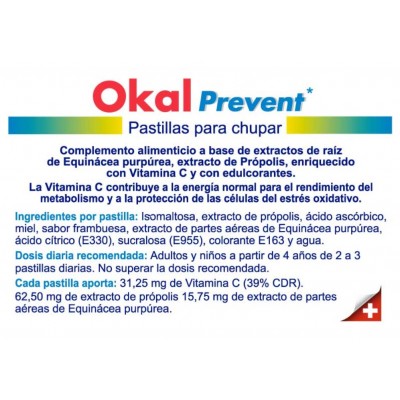 Comprar OKAL PREVENT 30 COMPRIMIDOS al mejor precio en NuestraFarma, tu farmacia online