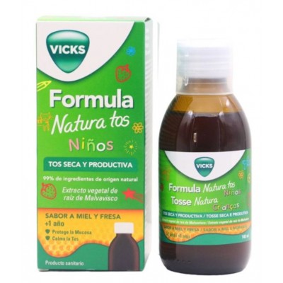 Comprar VICKS FORMULA NATURA TOS NIÑOS 140 ML al mejor precio en NuestraFarma, tu farmacia online