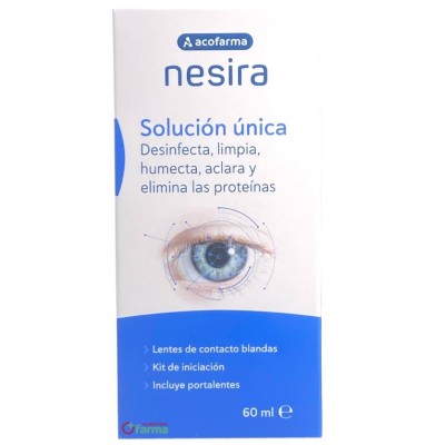 Comprar ACOFARMA NESIRA SOLUCION UNICA PARA LENTES DE CONTACTO BLANDAS 60 ML al mejor precio en NuestraFarma, tu farmacia online