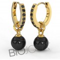 BIOJOUX PENDIENTES BROOKLIN PERLA NEGRA 12 MM BJT275 1 PAR