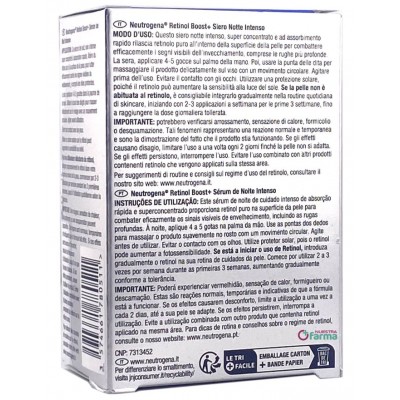 Comprar NEUTROGENA RETINOL BOOST+ SERUM INTENSO DE NOCHE 30 ML al mejor precio en NuestraFarma, tu farmacia online