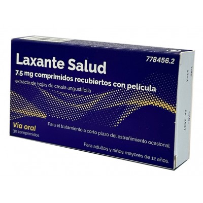 Comprar LAXANTE SALUD 7,5 MG 30 COMPRIMIDOS RECUBIERTOS al mejor precio en NuestraFarma, tu farmacia online
