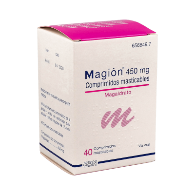Comprar MAGION 450 MG 40 COMPRIMIDOS MASTICABLES al mejor precio en NuestraFarma, tu farmacia online