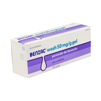 Comprar BENZAC WASH 50 MG/G GEL CUTANEO 1 TUBO 100 G al mejor precio en NuestraFarma, tu farmacia online