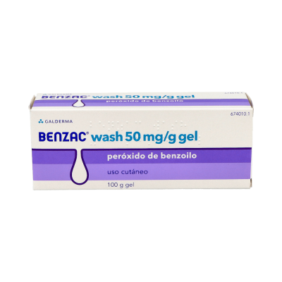 Comprar BENZAC WASH 50 MG/G GEL CUTANEO 1 TUBO 100 G al mejor precio en NuestraFarma, tu farmacia online