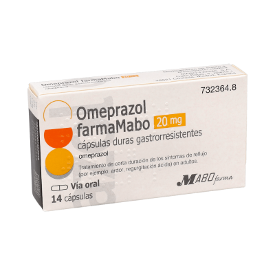 Comprar OMEPRAZOL FARMAMABO 20 MG 14 CAPSULAS GASTRORRESISTENTES al mejor precio en NuestraFarma, tu farmacia online