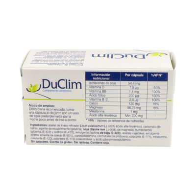 Comprar DUCLIM 30 CAPSULAS al mejor precio en NuestraFarma, tu farmacia online