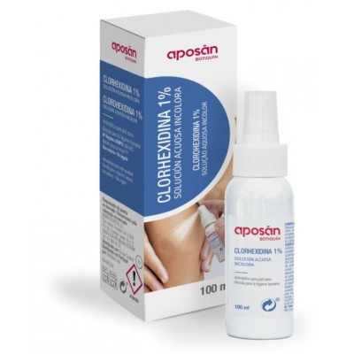 Comprar APOSAN BOTIQUIN CLORHEXIDINA 1% PULVERIZADOR 100 ML al mejor precio en NuestraFarma, tu farmacia online