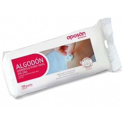 Comprar APOSAN BOTIQUIN ALGODON ZIG ZAG PURO 100% HIDROFILO 100 G al mejor precio en NuestraFarma, tu farmacia online