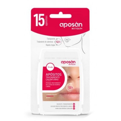Comprar APOSAN BOTIQUIN APOSITOS TRATAMIENTO CALENTURAS 15 UNIDADES al mejor precio en NuestraFarma, tu farmacia online