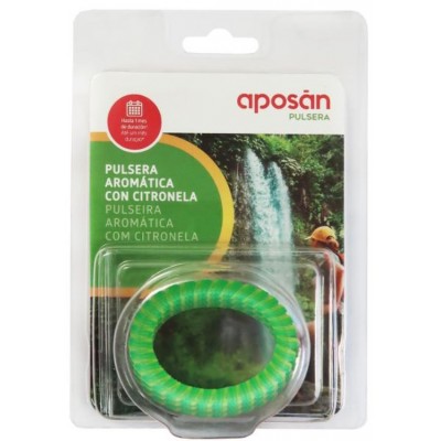 Comprar APOSAN PULSERA AROMATICA CON CITRONELA 3 UNIDADES COLOR VERDE al mejor precio en NuestraFarma, tu farmacia online