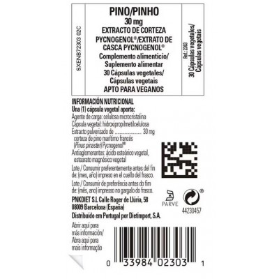 Comprar SOLGAR PINO 30 MG EXTRACTO DE CORTEZA DE PINO Y PYCNOGENOL 30 CAPSULAS VEGETALES al mejor precio en NuestraFarma, tu farmacia online