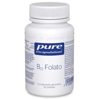 Comprar PURE ENCAPSULATIONS B12 FOLATO 90 PASTILLAS al mejor precio en NuestraFarma, tu farmacia online