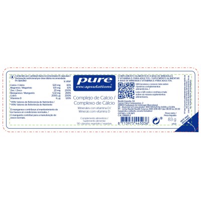 Comprar PURE ENCAPSULATIONS COMPLEJO DE CALCIO 90 CAPSULAS al mejor precio en NuestraFarma, tu farmacia online