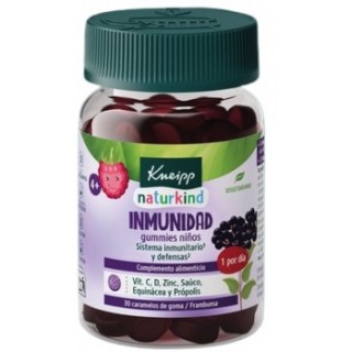 KNEIPP NATURKIND NIÑOS IMMUNIDAD 30 GUMMIES SABOR FRAMBUESA