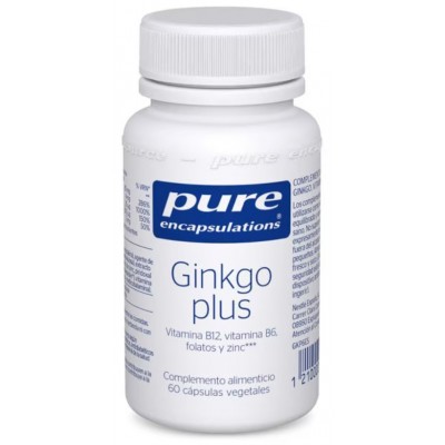 Comprar PURE ENCAPSULATIONS GINKGO PLUS 60 CAPSULAS al mejor precio en NuestraFarma, tu farmacia online